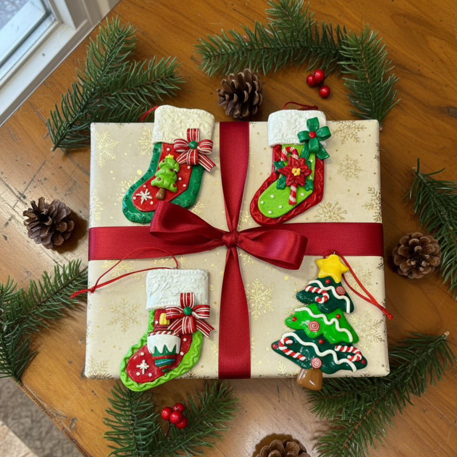 Christmas Ornament Gift Bundle - Set Of 4