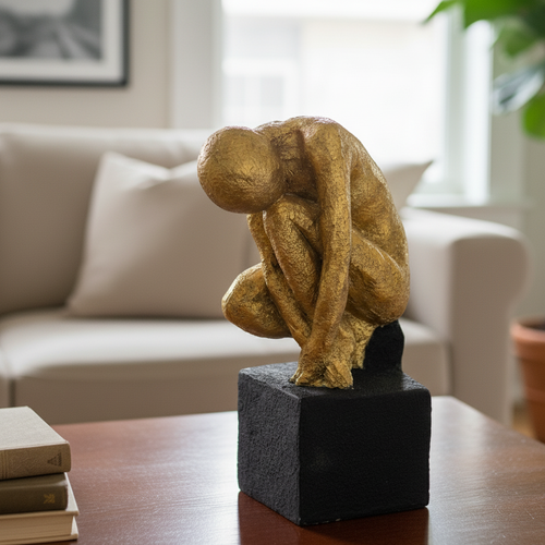 Gold Man Sculpture