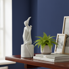 Porcelain White Women Sculpture