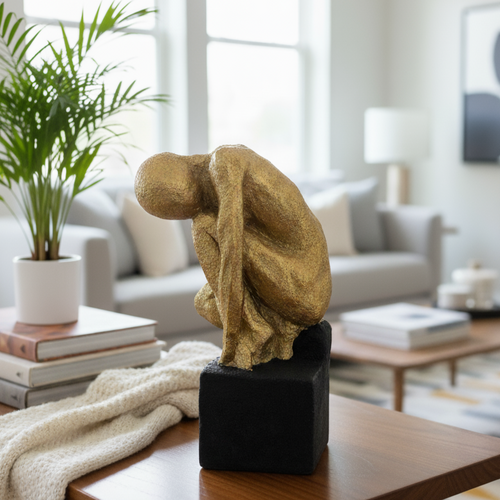 Gold Man Sculpture