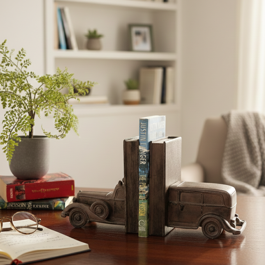 Vintage Car Bookends