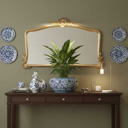 Large Blue And White Porcelain  Planter