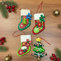 Christmas Ornament Gift Bundle - Set Of 4