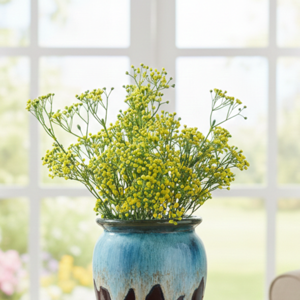 Artificial Berry Bunch Yellow