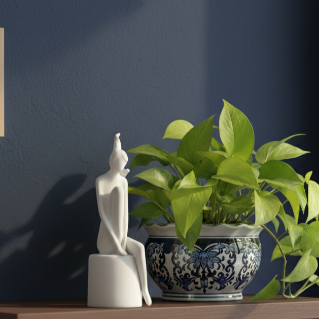Porcelain White Women Sculpture