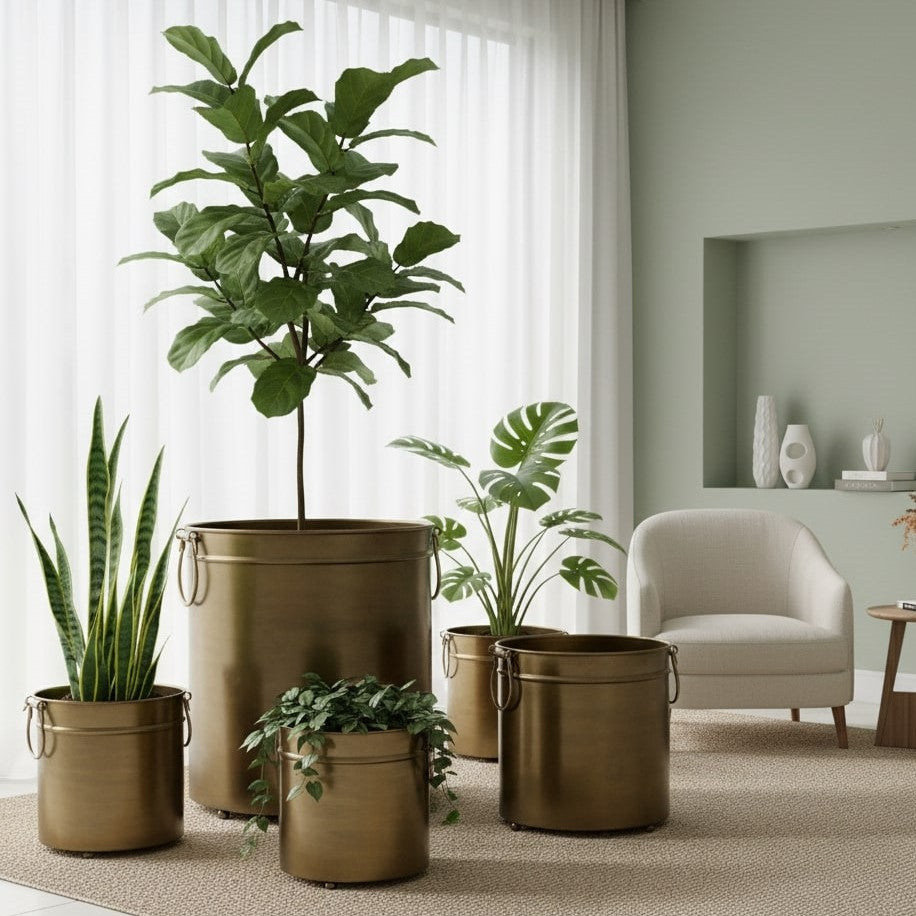 Vintage Brass Planter