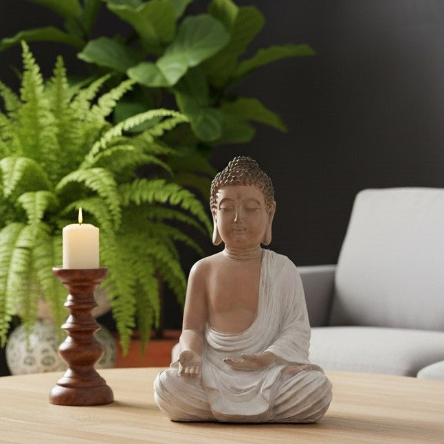 Serene Sitting Buddha Sculpture