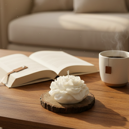 Tea Rose White Peony Soy Candle - Set Of 2