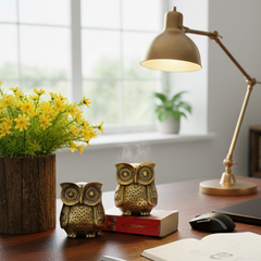 Rustic Metal Owl Bookend