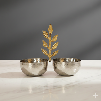 Twin Leaf Serving Bowls