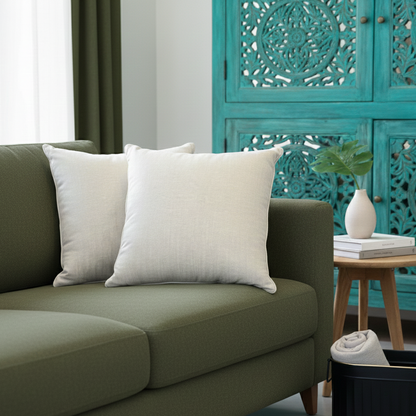 Sapphire White Cushion Cover 18 x 18