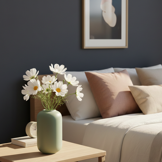 Artificial Cosmos Flower Stem - White