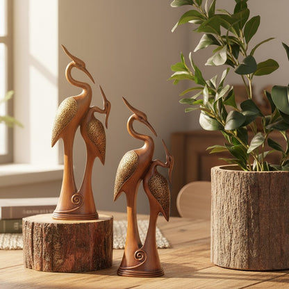 Graceful Cranes Tabletop Sculpture
