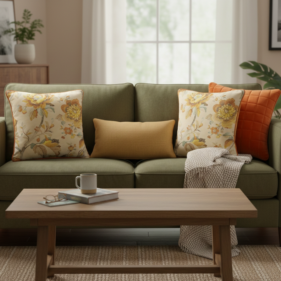 Magnolia Flower Cushion 16x16