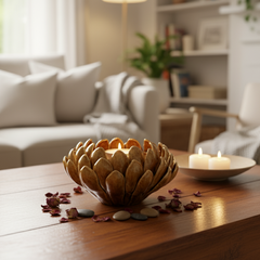 Chrysanthemum Ceramic T-Light Holder