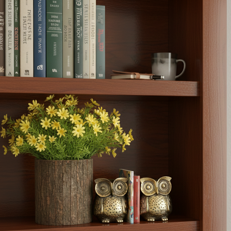 Rustic Metal Owl Bookend