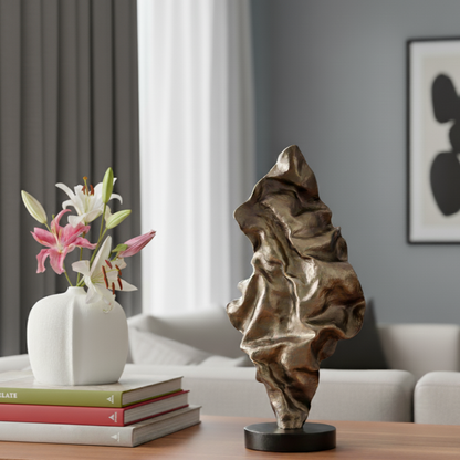 Rumpled Metal Sculpture