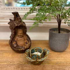 Floral  Bloom Ceramic T-Light Holder
