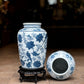 Blue And White Porcelain Bird Vase