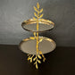 Leaf Two-Tier Serving Stand.