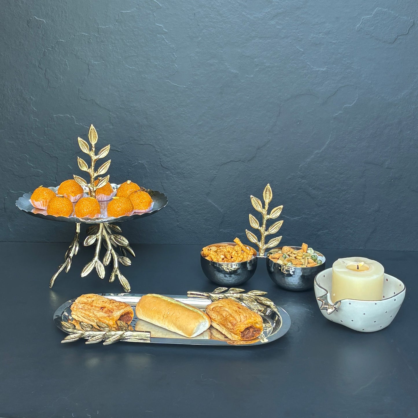 Leaf Oval Serving Platter