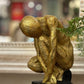 Gold Man Sculpture