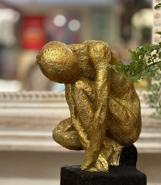 Gold Man Sculpture
