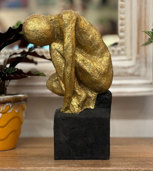 Gold Man Sculpture