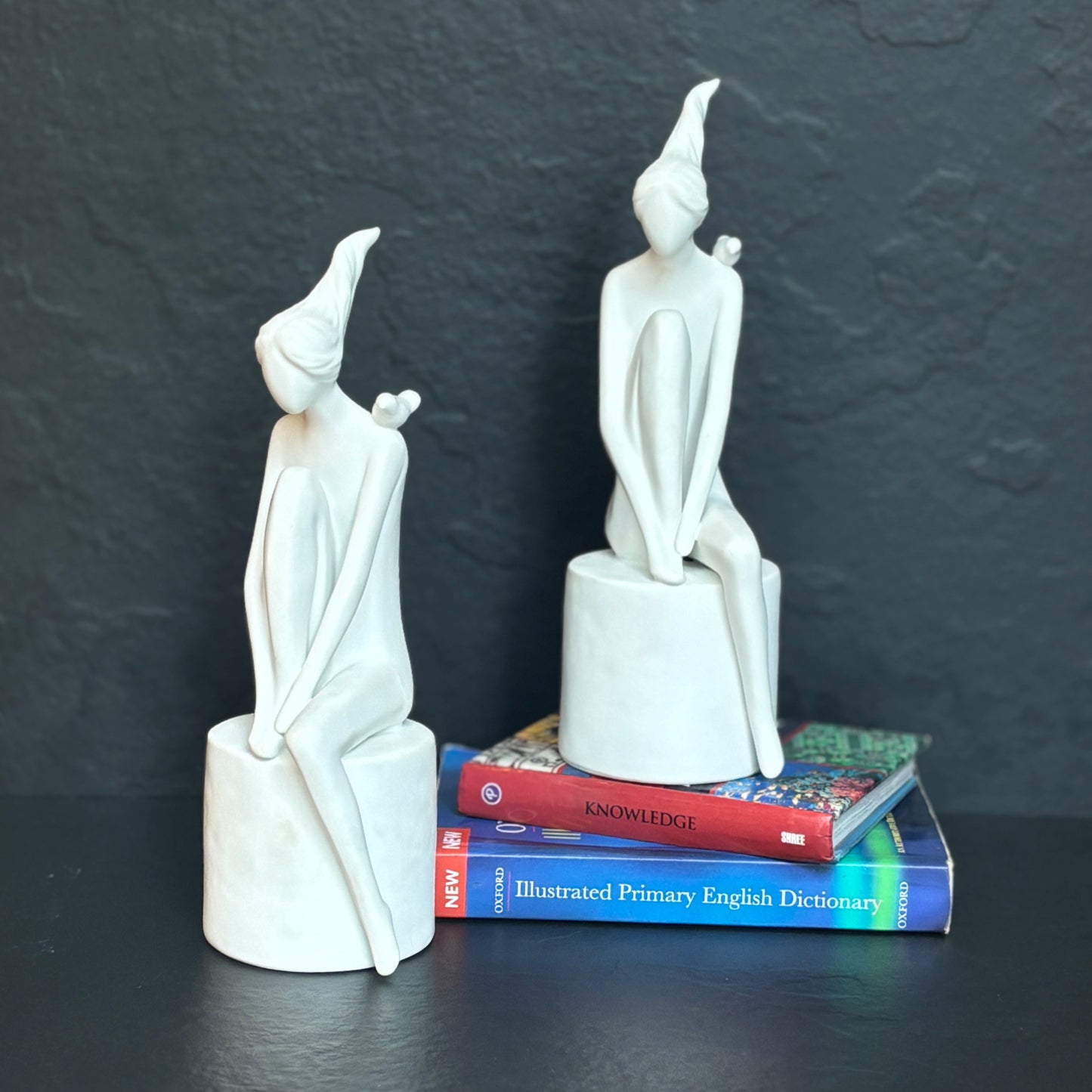 Porcelain White Women Sculpture