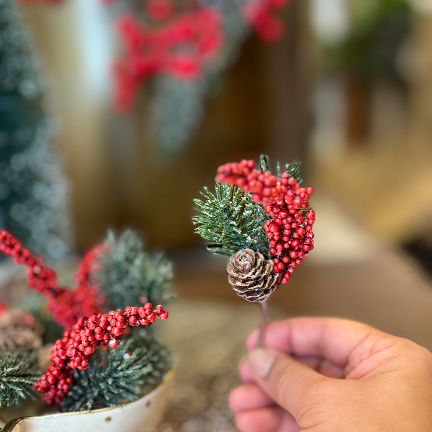 Christmas Decoration- Berry Picks