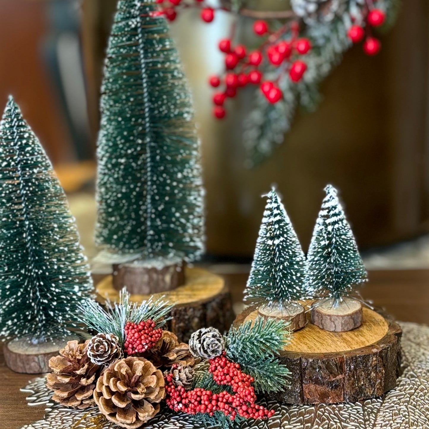 Christmas Decoration-Miniature Christmas Tree Set of 2