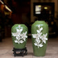 Green Ceramic Flower Vase