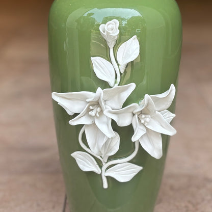 Green Ceramic Flower Vase