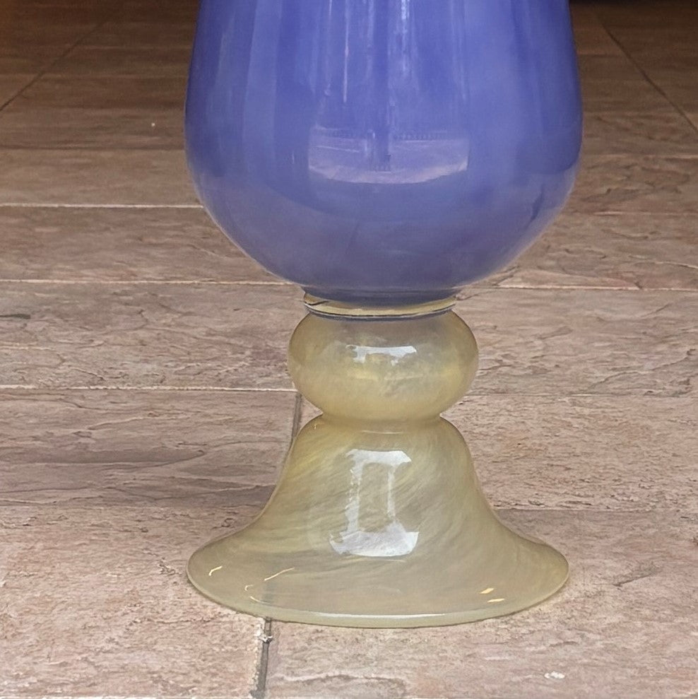 Purple Decorative Glass Vase