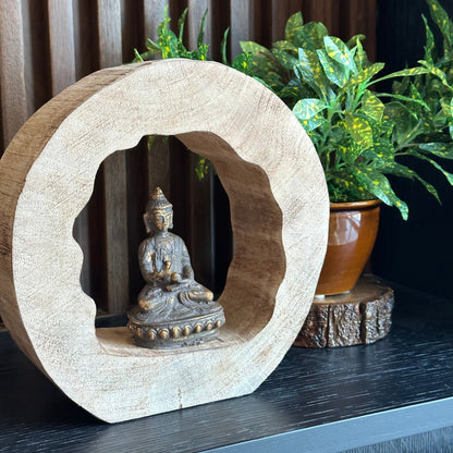 Buddha in Wooden Frame