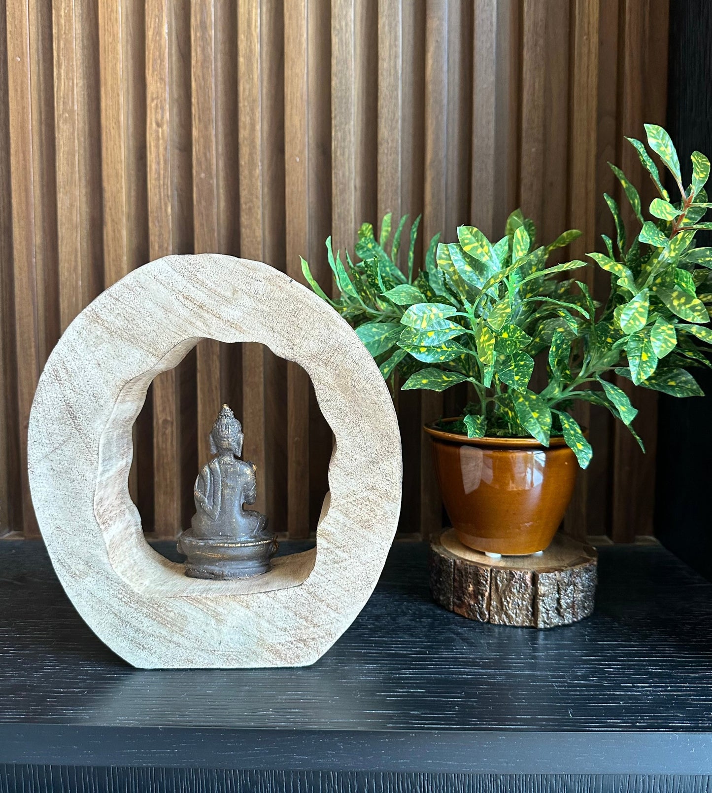 Buddha in Wooden Frame