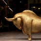 Golden Bull Sculpture