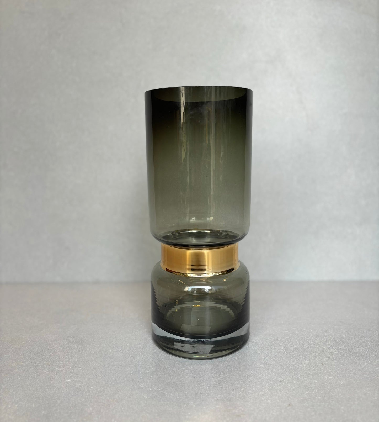 Classic Smoke Glass Vase