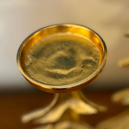 Gold Christmas Tree Candlestand