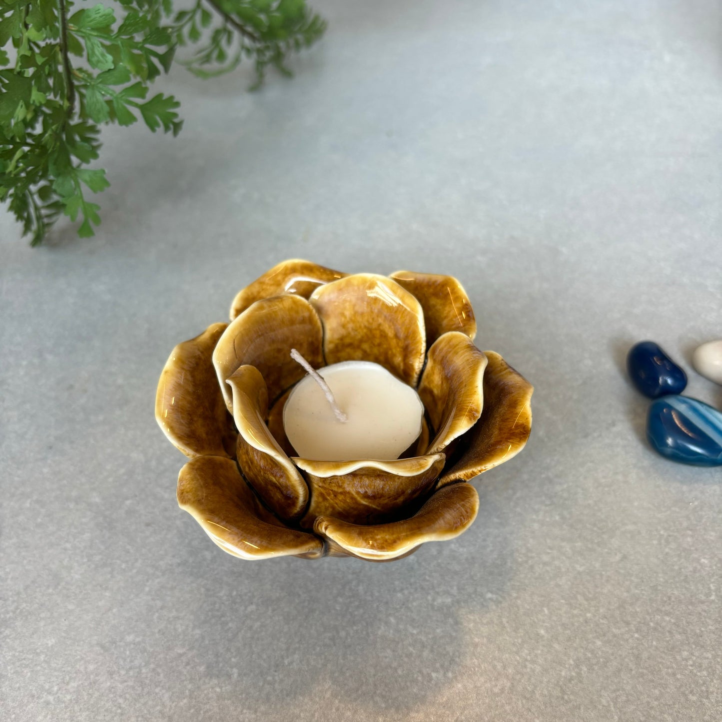 Rose Ceramic T-Light Holder