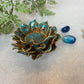 Blue Floral Ceramic T-Light Holder
