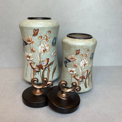 Decorative Butterfly Jar With Lid