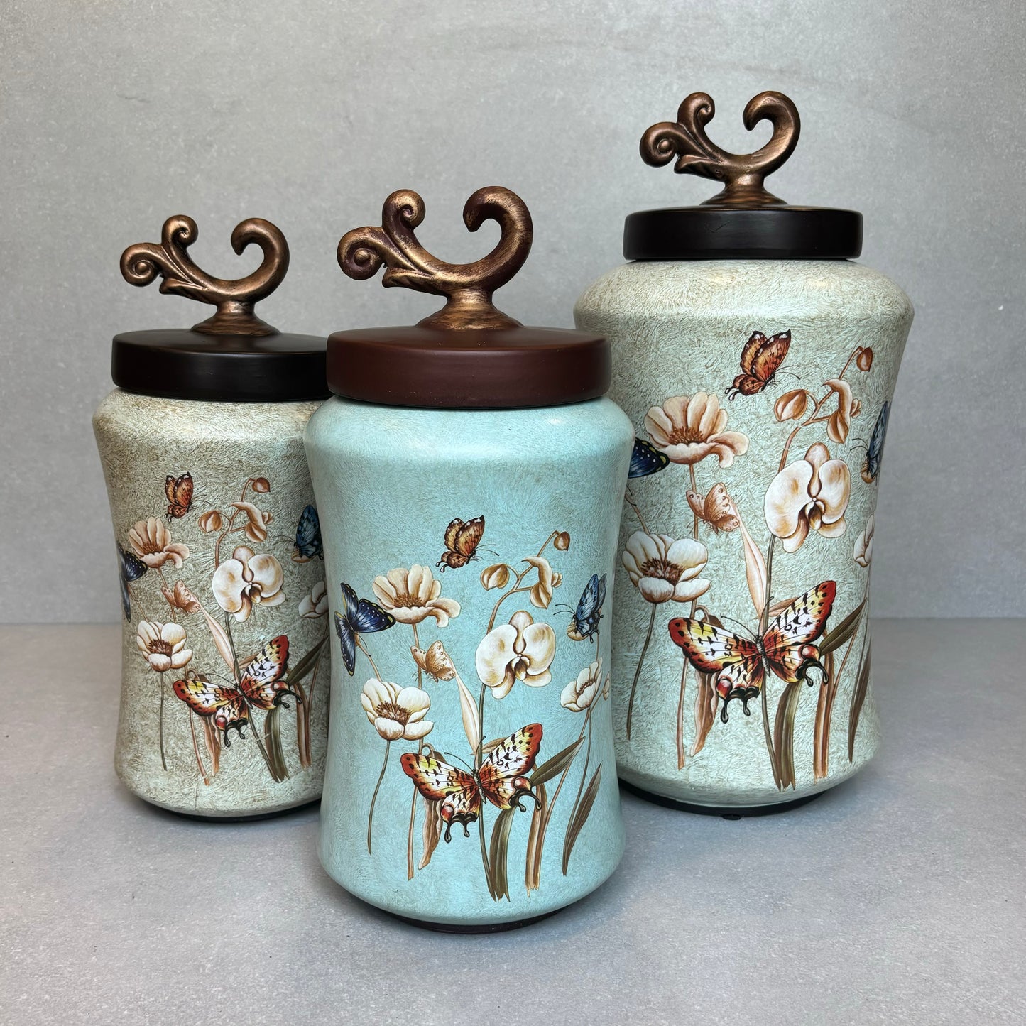 Decorative Butterfly Mint Jar With Lid