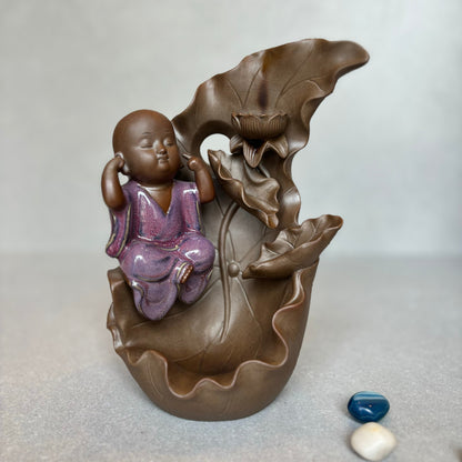 Cute Monk Backflow Burner