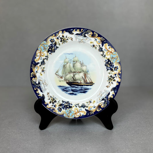 Porcelain Ship Plate
