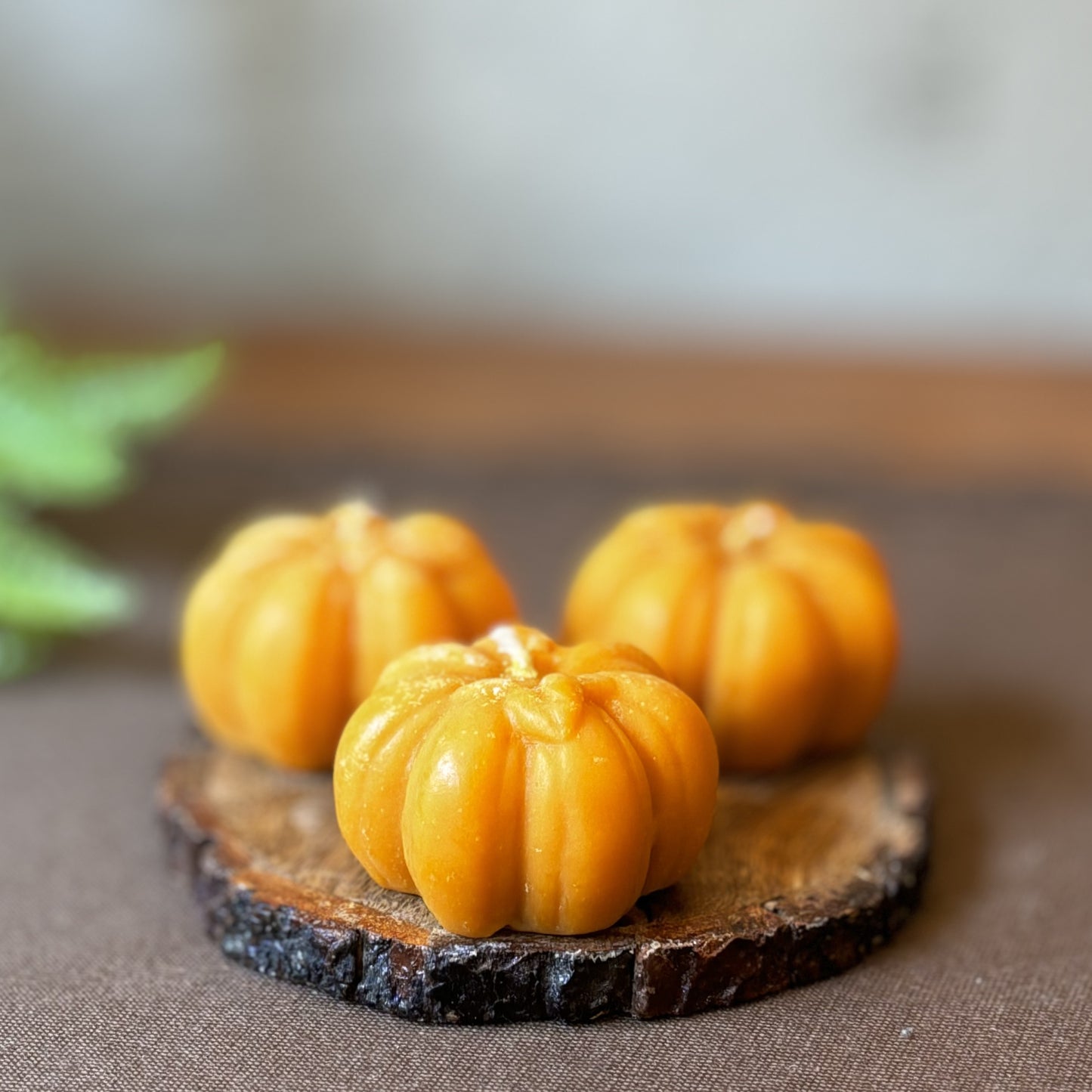 Orange Mini Pumpkin Soy Candle - Set Of 3