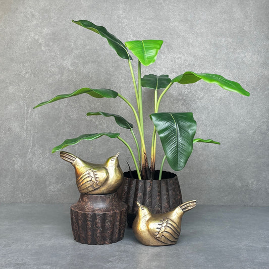 Artificial Banana Leaf Potted Plant