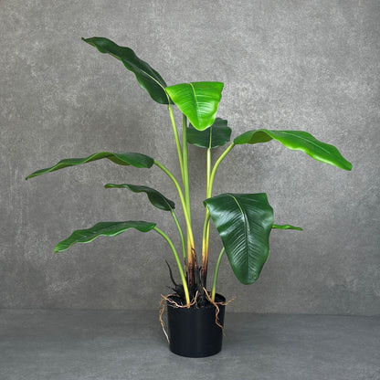 Artificial Banana Leaf Potted Plant