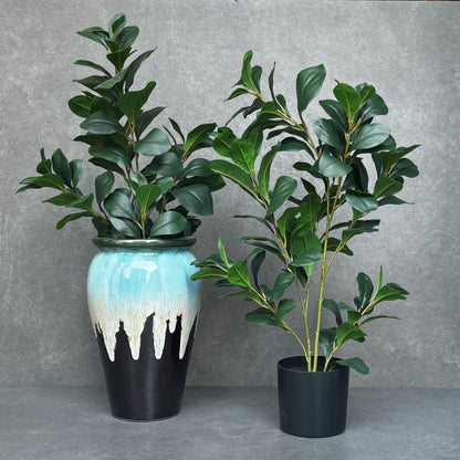 Artificial Peperomia Potted Plant