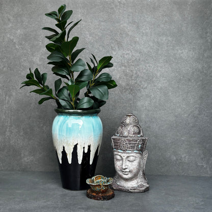 Artificial Peperomia Potted Plant